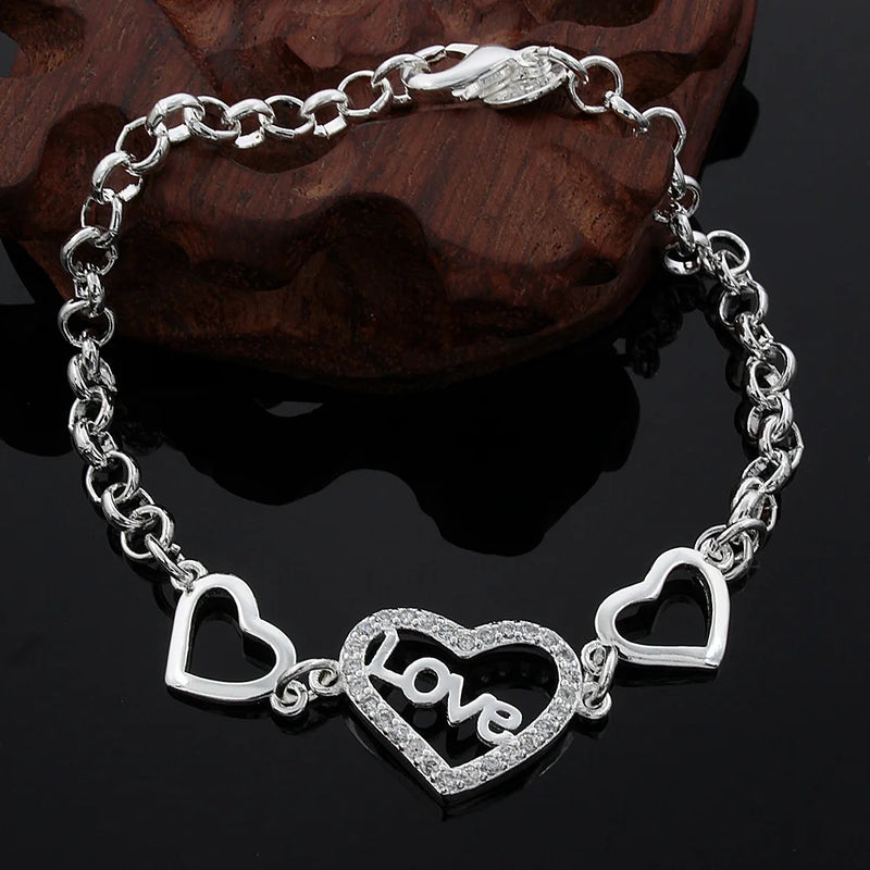 Pulseiras de prata esterlina 925 - 4 mm - com corda torcida