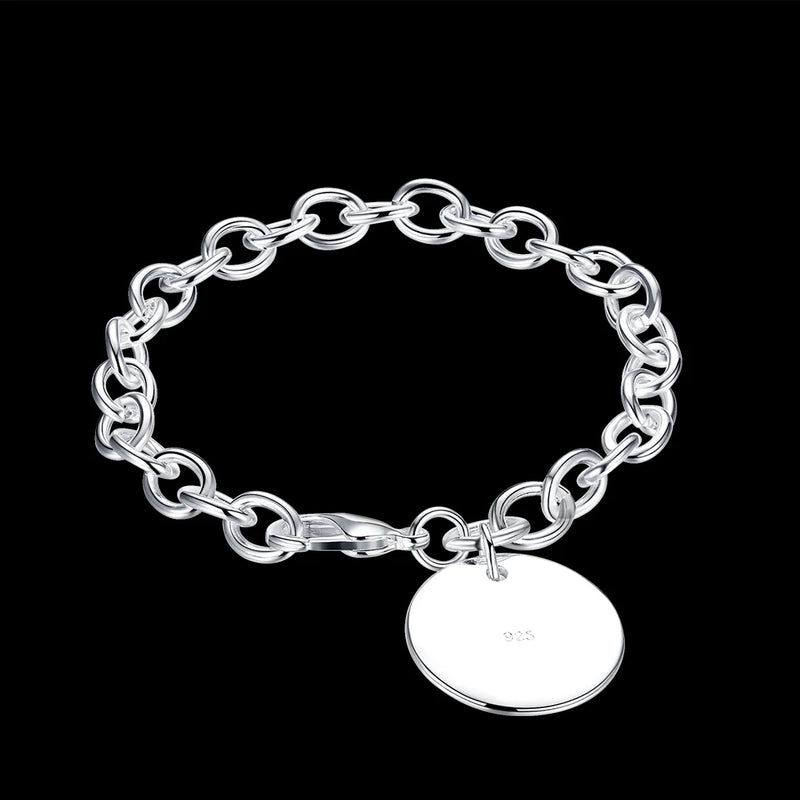 Pulseiras de prata esterlina 925 - 4 mm - com corda torcida