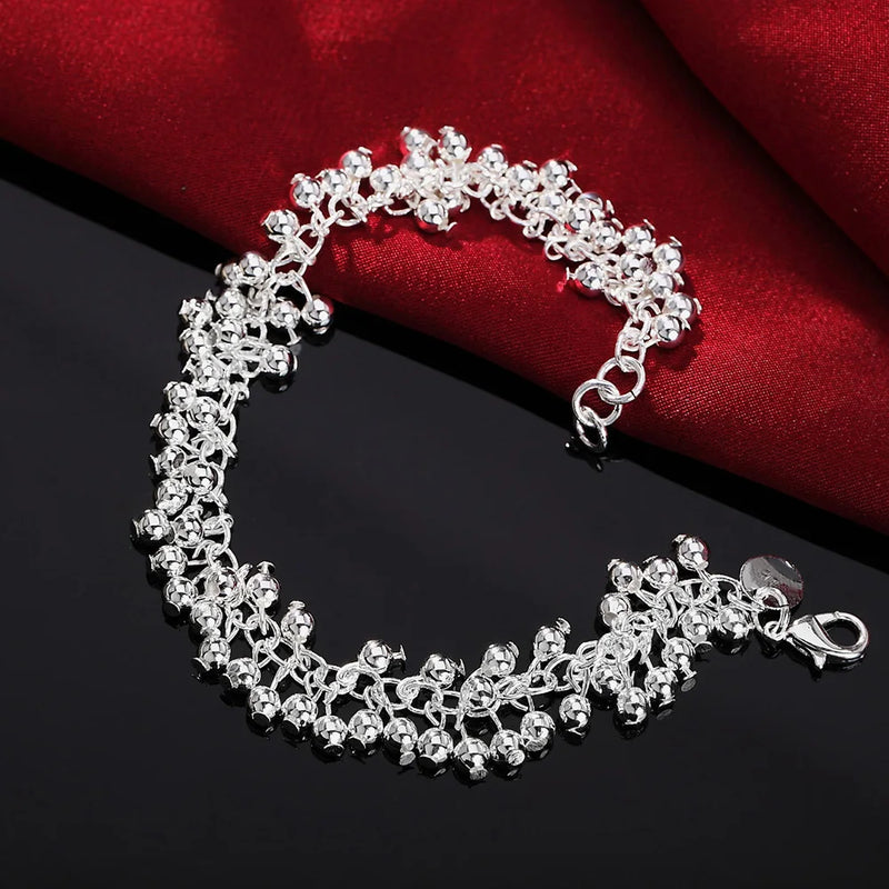 Pulseiras de prata esterlina 925 - 4 mm - com corda torcida