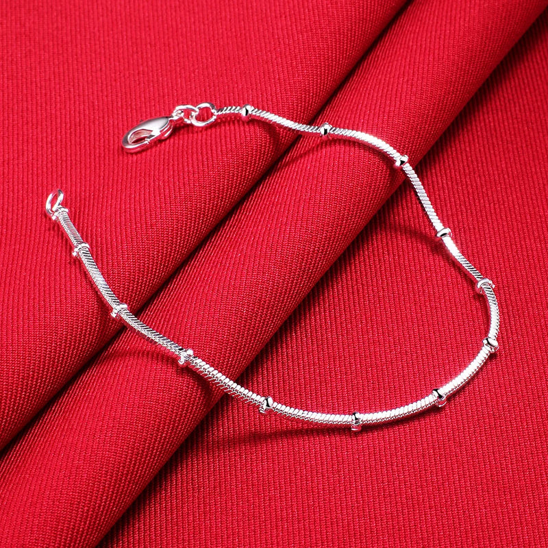 Pulseiras de prata esterlina 925 - 4 mm - com corda torcida