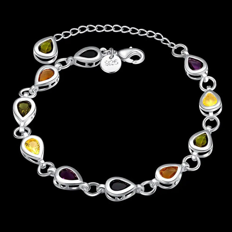 Pulseiras de prata esterlina 925 - 4 mm - com corda torcida