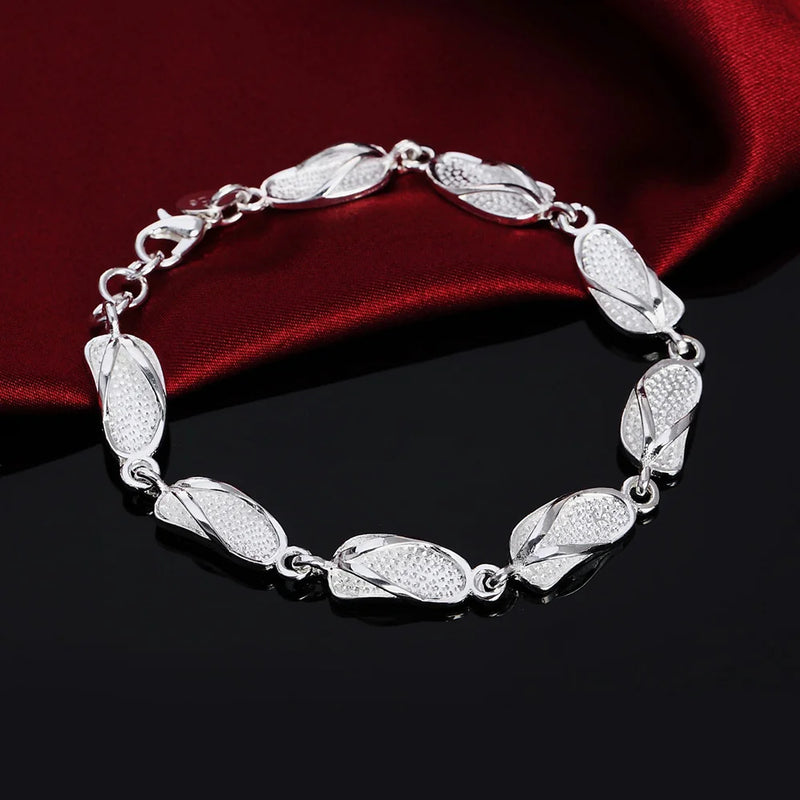 Pulseiras de prata esterlina 925 - 4 mm - com corda torcida