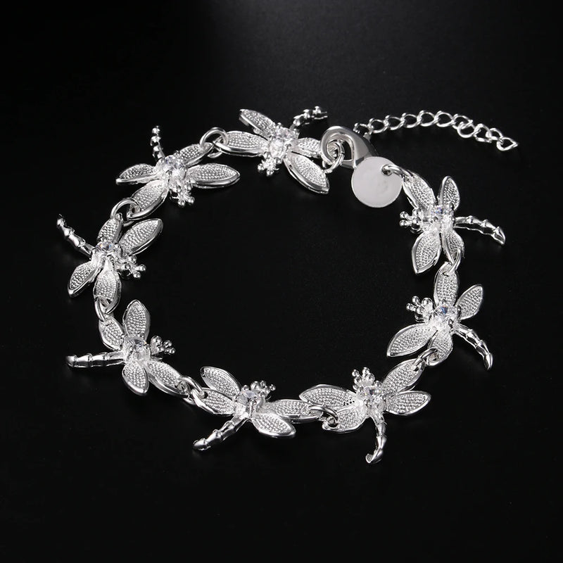 Pulseiras de prata esterlina 925 - 4 mm - com corda torcida