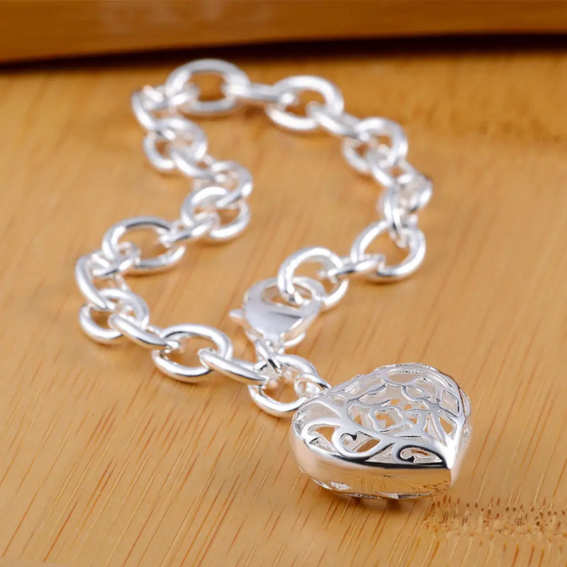Pulseiras de prata esterlina 925 - 4 mm - com corda torcida
