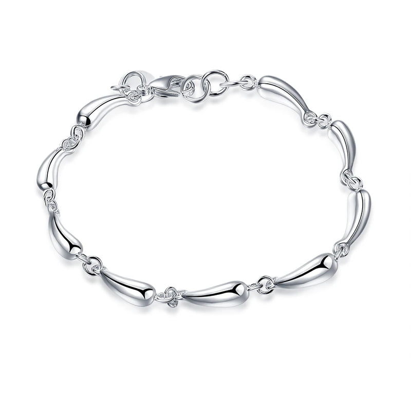 Pulseiras de prata esterlina 925 - 4 mm - com corda torcida