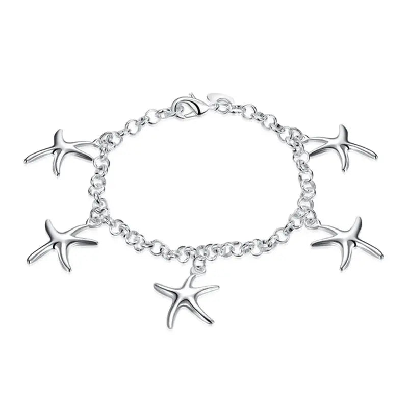 Pulseiras de prata esterlina 925 - 4 mm - com corda torcida