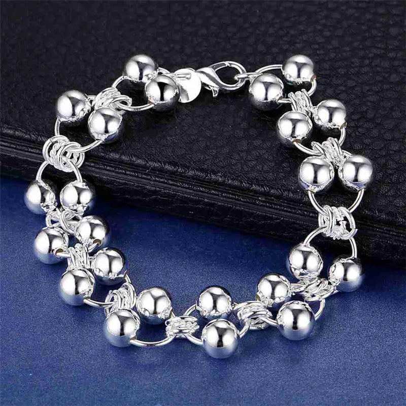 Pulseiras de prata esterlina 925 - 4 mm - com corda torcida