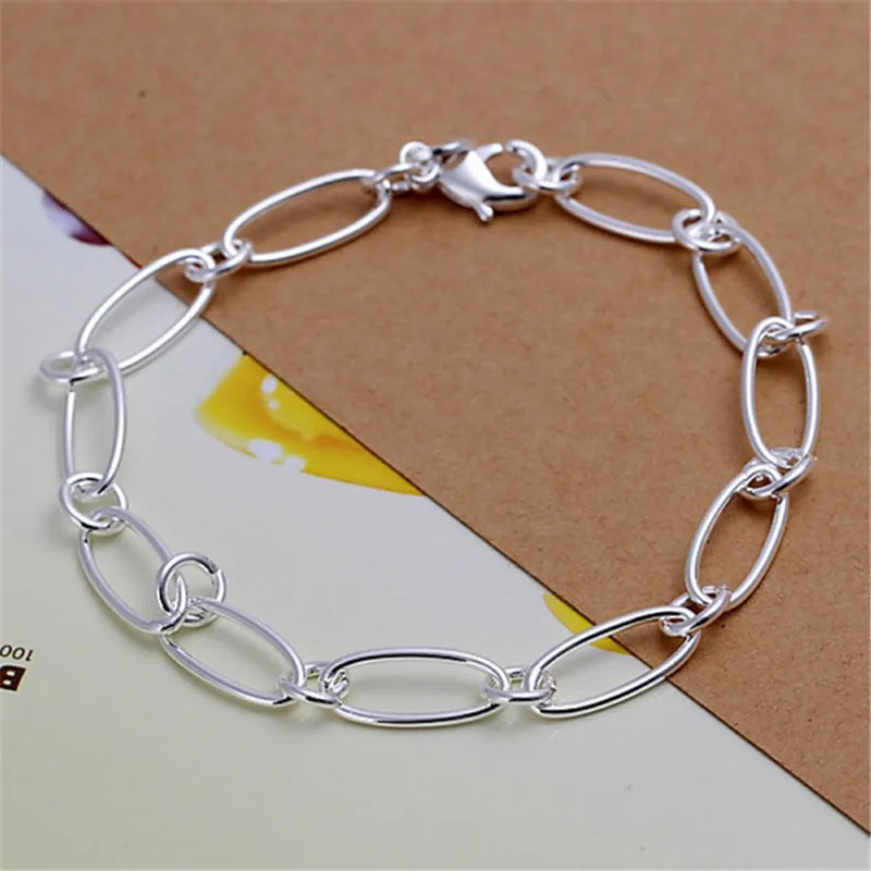 Pulseiras de prata esterlina 925 - 4 mm - com corda torcida