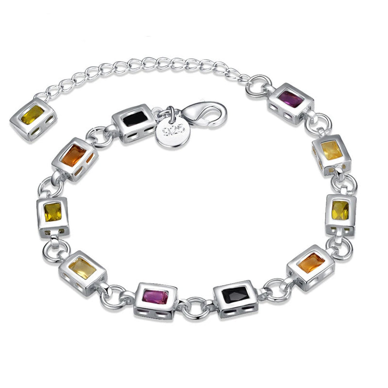 Pulseiras de prata esterlina 925 - 4 mm - com corda torcida