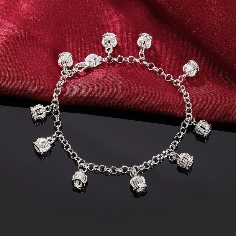 Pulseiras de prata esterlina 925 - 4 mm - com corda torcida