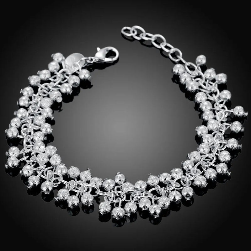 Pulseiras de prata esterlina 925 - 4 mm - com corda torcida